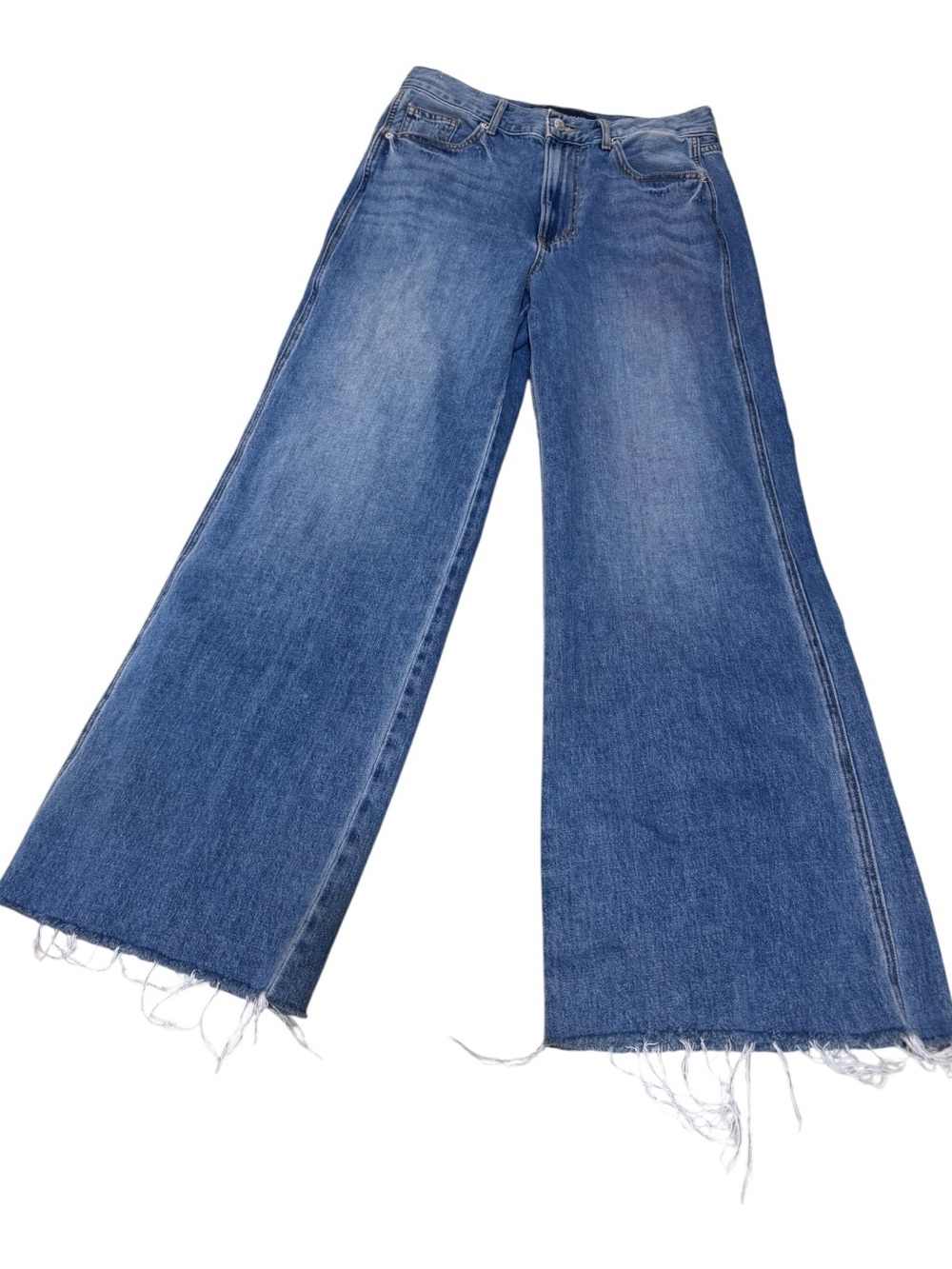 Veronica Beard Mid-Rise Wide Leg Blue Jeans - Picture 2 of 8